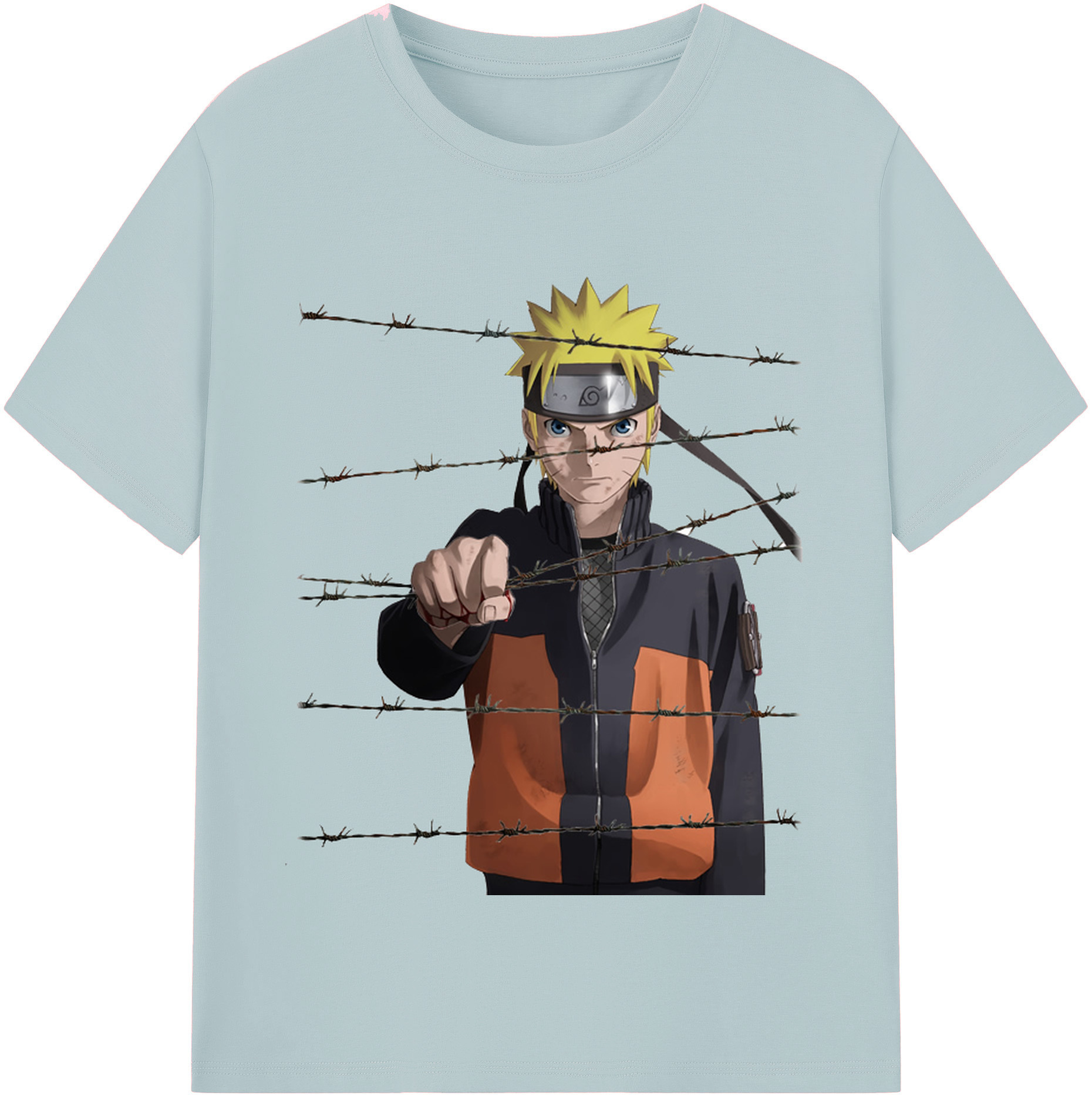 （画像用） NARUTO -ナルト- うずまき ナルト Uzumaki Naruto 綿100％半袖Tシャツ（フロントプリント）